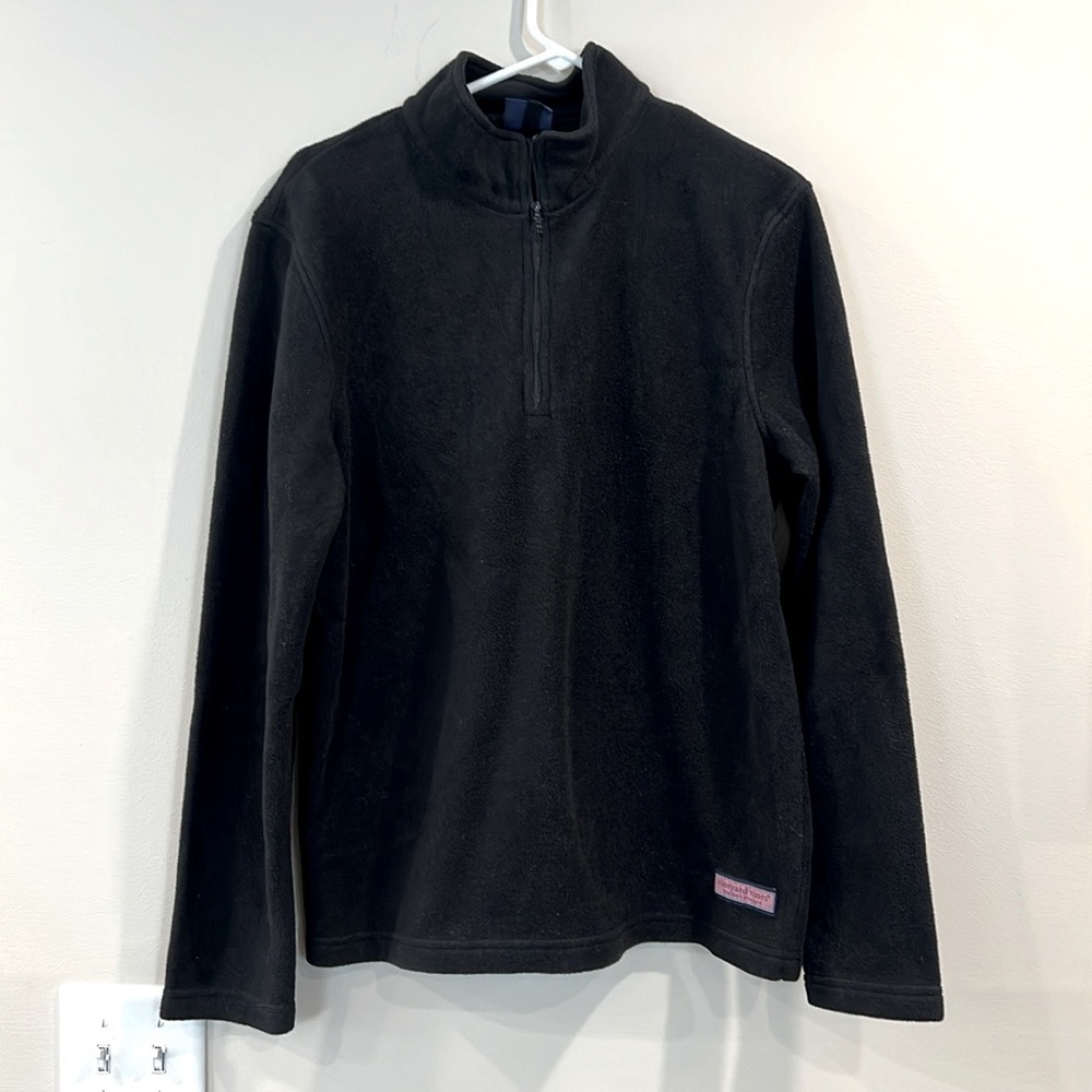 Vineyard Vines Black Quarter-Zip Jacket